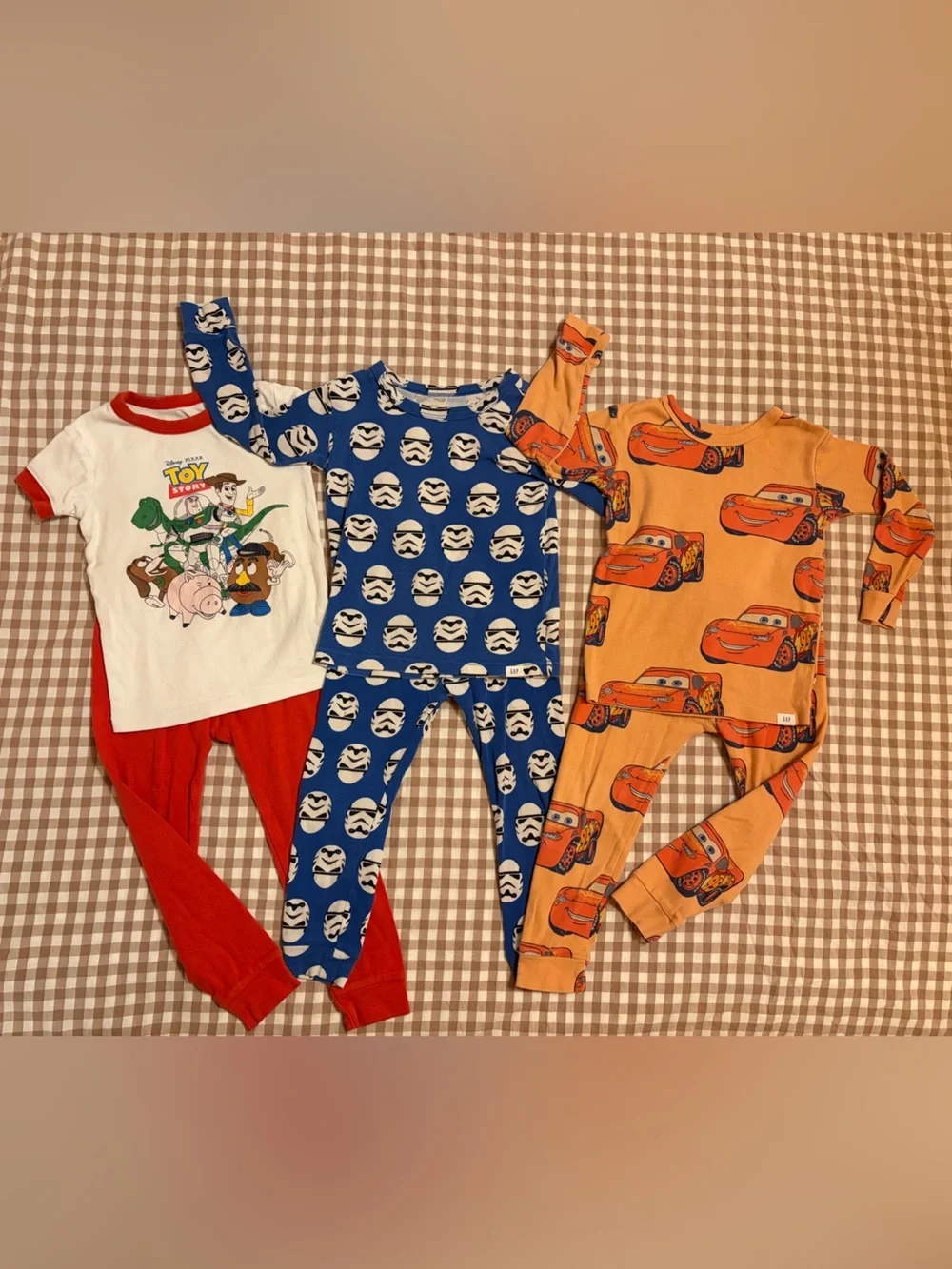 Baby GAP | 100% Organic Cotton | 3T Pajamas | Pixar Cars / Toy Story / Star Wars